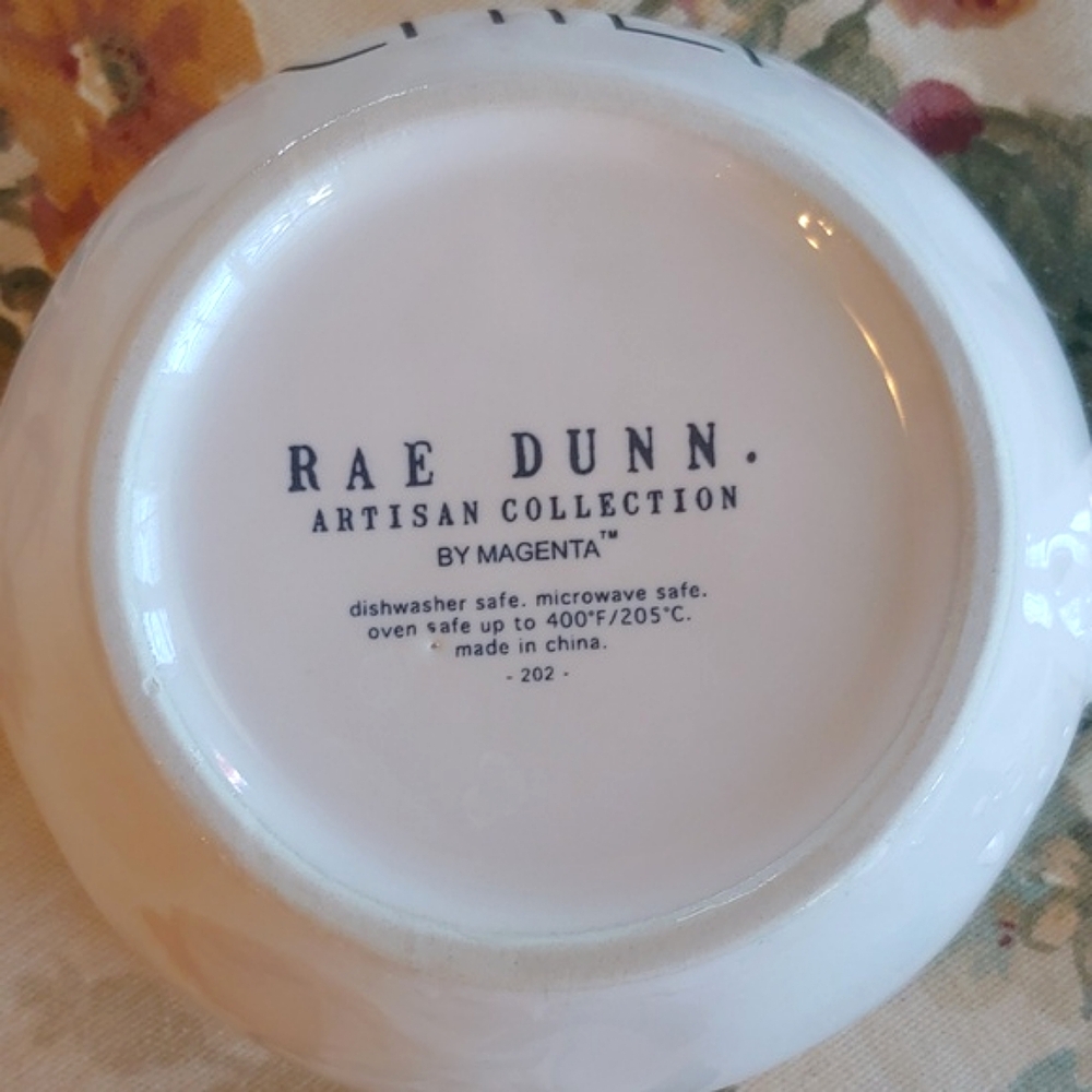 Rae Dunn Ceramic Chili Bowl With Handle - Picture 9 of 11